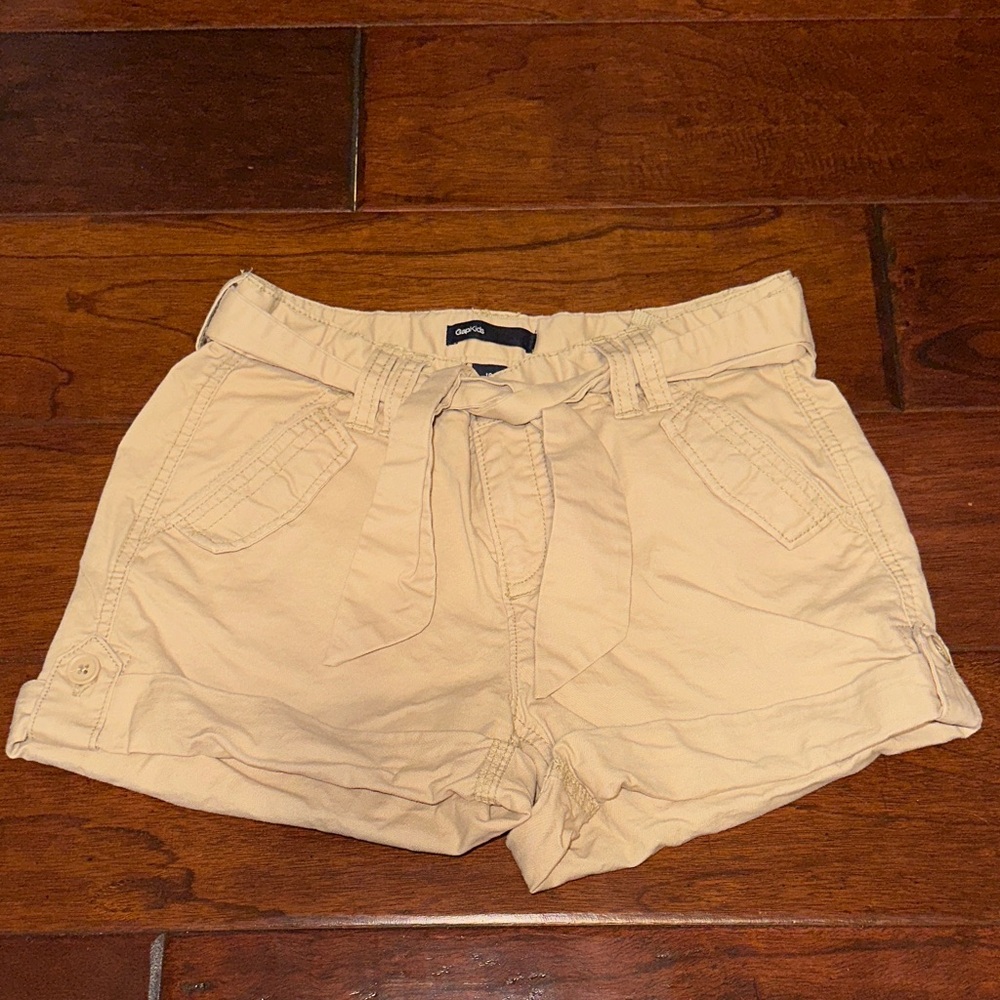 GAP Kids Tan Tie-Waist Shorts